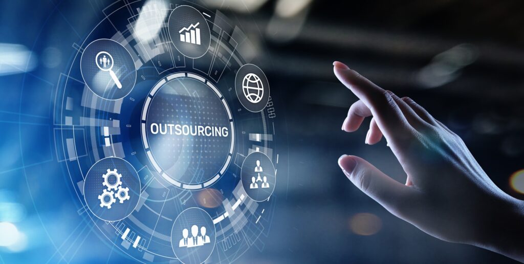 Technologische Darstellung von Outsourcing | Lohnbüro